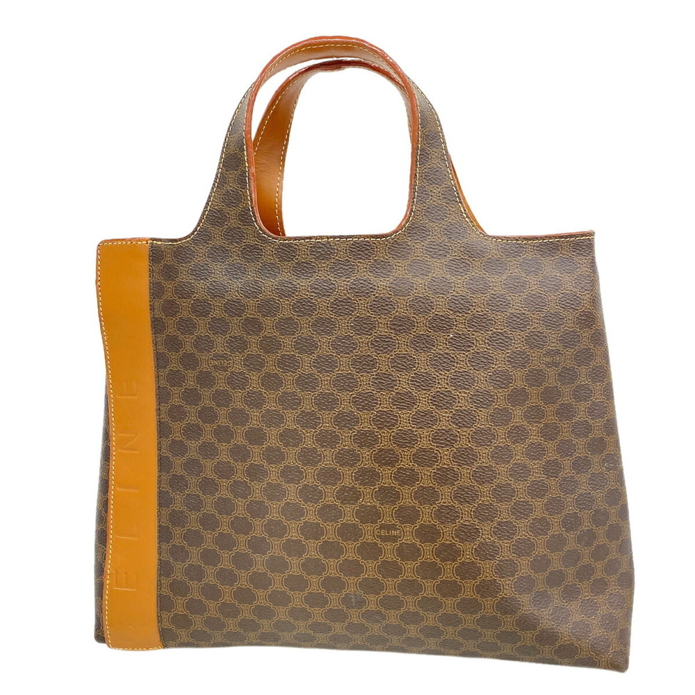 Celine Macadam Tote Bag, Brown, Women's OP023731